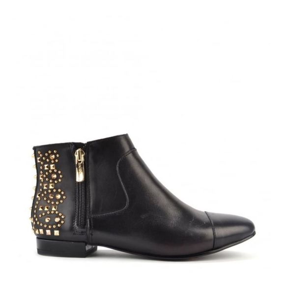 BCBGeneration Shoes - BCBG Logan Black Leather Studded Ankle Boot.  Size 7.5